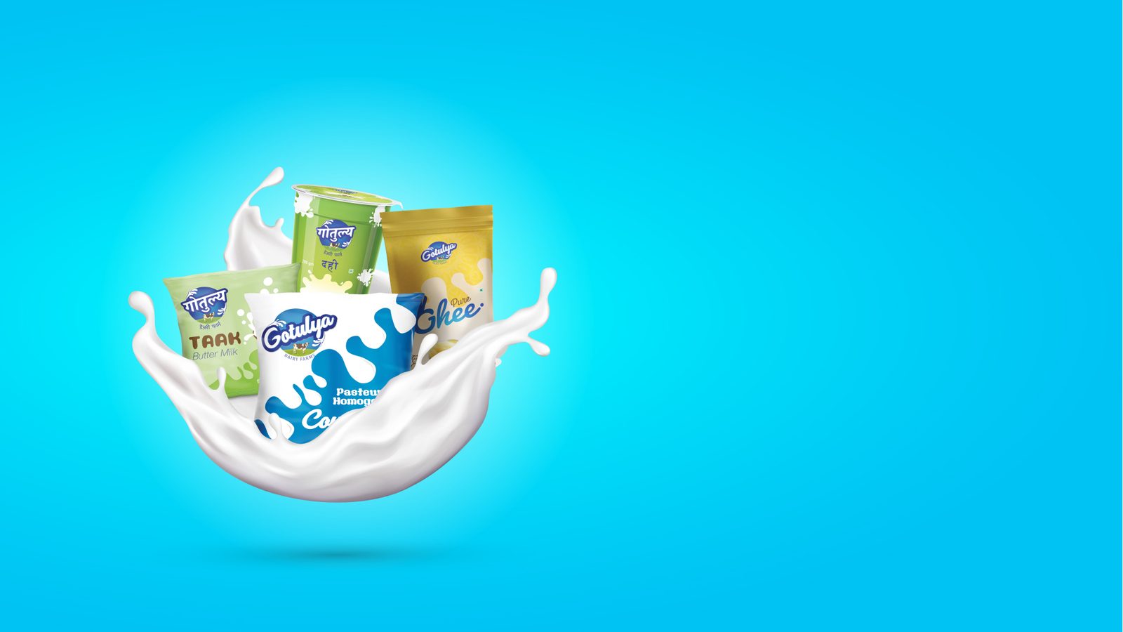 Gotulya Dairy Farms &mdash; FMCG & packaging identity and packaging.