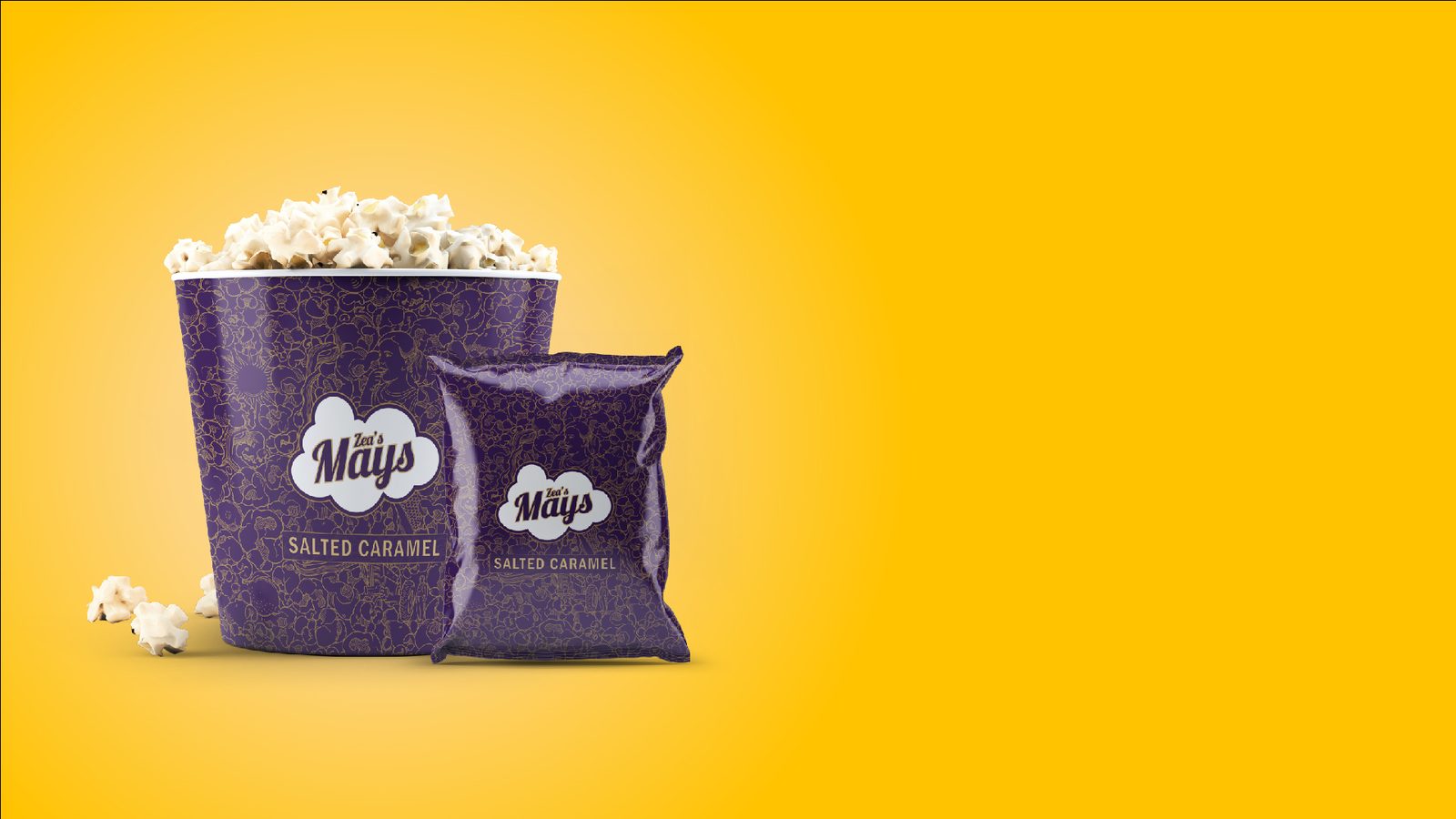 Zea Pop Food Product &mdash; FMCG & packaging identity and packaging.